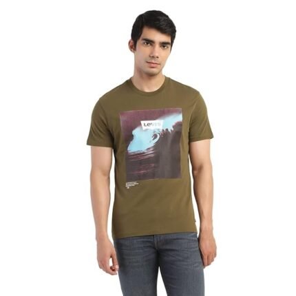 Men's Regular Fit Brand Logo T-Shirt