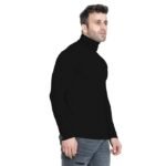 Winter Wear Cotton Plain Full Sleeve Turtle Neck T Shirt for Men - Image 4