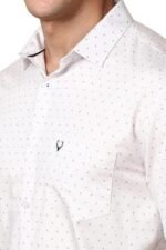 Mens Printed Full Sleeve Formal Regular Fit Shirt - Image 4