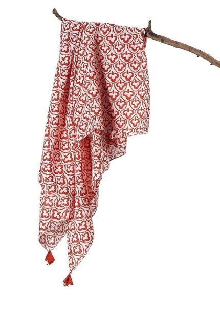 Sofir Stylish Girls Cotton printed Scarf, 100x100 Cm Square Size,100% Cotton Scarf