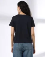 Women Embroidered Regular Fit Crew-Neck T-Shirt - Image 5