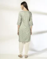Women Floral Print Straight Kurta - Image 3