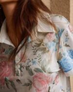 Women Floral Print Regular Fit Polo T-Shirt - Image 4