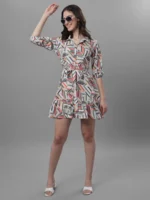 DRESSES FOR WOMEN WESTERN WEAR GEOMETRICAL PRINT - Image 2
